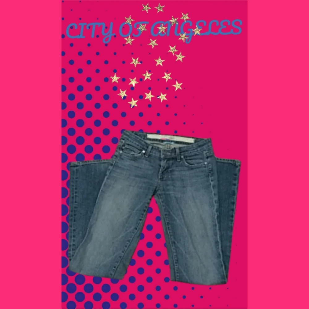 CITY OF ANGELS "MARMONT" DISTRESSED JEANS